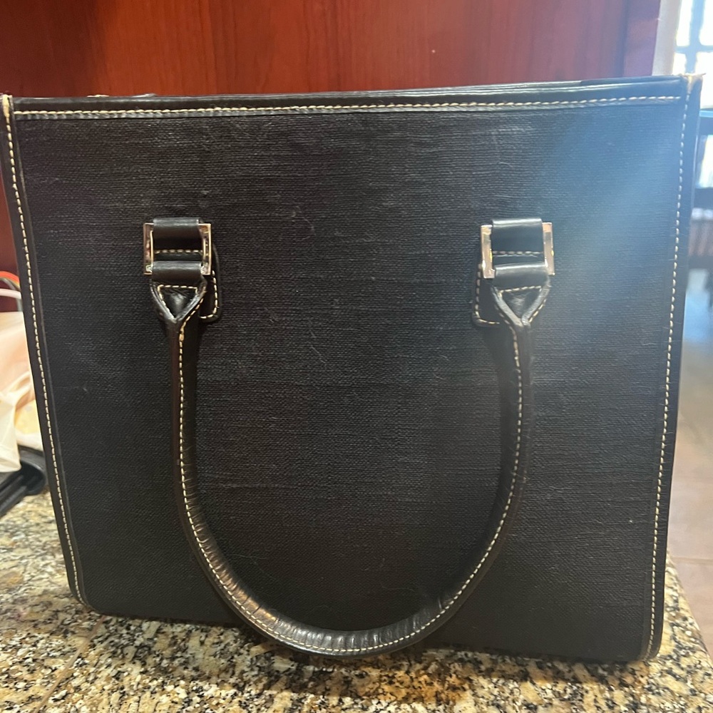 Ralph Lauren linen structured bag